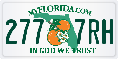 FL license plate 2777RH