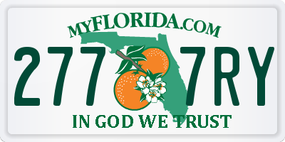 FL license plate 2777RY