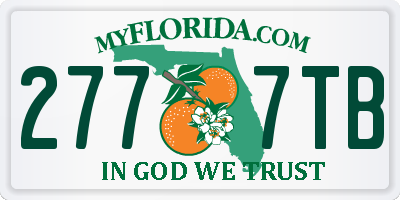 FL license plate 2777TB