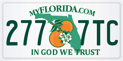 FL license plate 2777TC