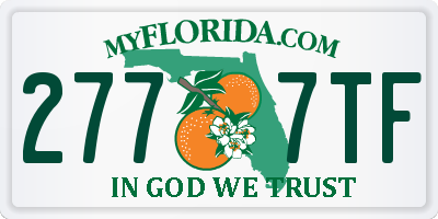 FL license plate 2777TF