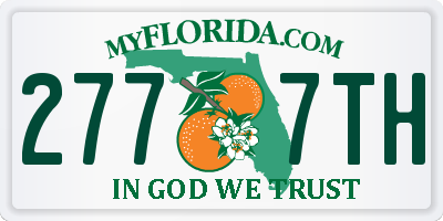 FL license plate 2777TH