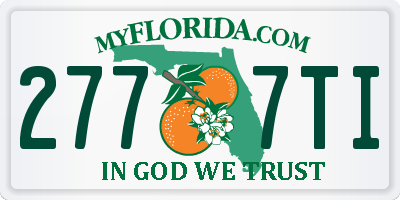 FL license plate 2777TI