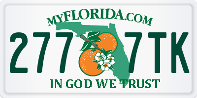 FL license plate 2777TK