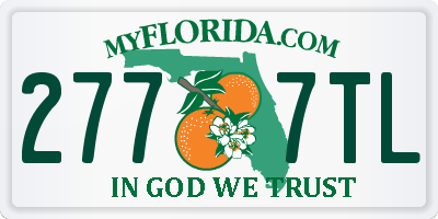 FL license plate 2777TL
