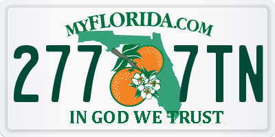 FL license plate 2777TN