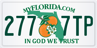 FL license plate 2777TP