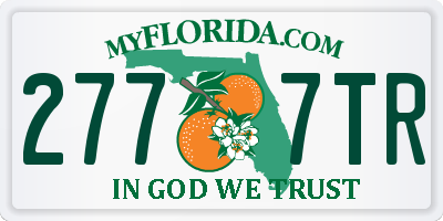 FL license plate 2777TR