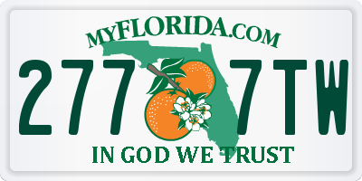 FL license plate 2777TW