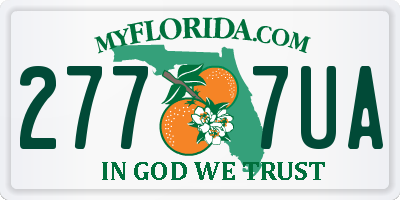FL license plate 2777UA