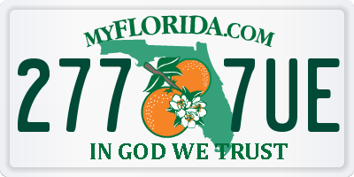 FL license plate 2777UE