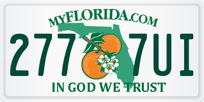 FL license plate 2777UI