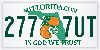 FL license plate 2777UT