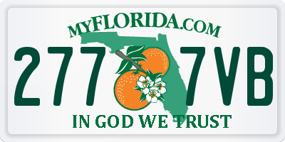 FL license plate 2777VB