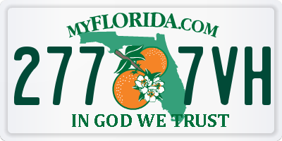FL license plate 2777VH