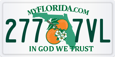 FL license plate 2777VL