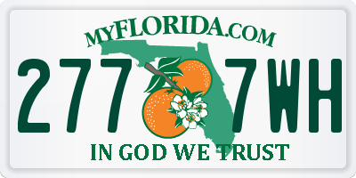 FL license plate 2777WH