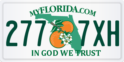 FL license plate 2777XH