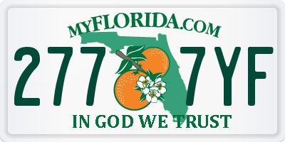 FL license plate 2777YF