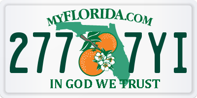 FL license plate 2777YI