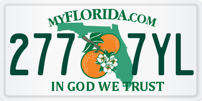 FL license plate 2777YL