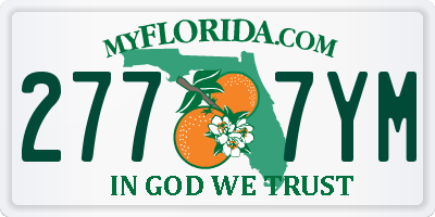 FL license plate 2777YM