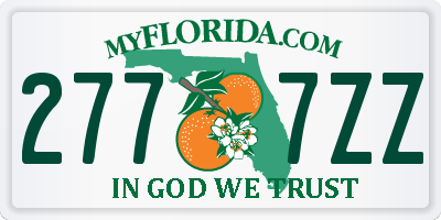 FL license plate 2777ZZ