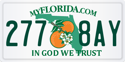FL license plate 2778AY