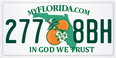 FL license plate 2778BH