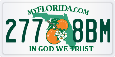 FL license plate 2778BM