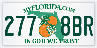 FL license plate 2778BR