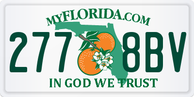 FL license plate 2778BV