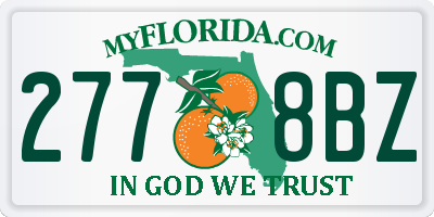 FL license plate 2778BZ