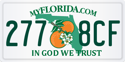 FL license plate 2778CF