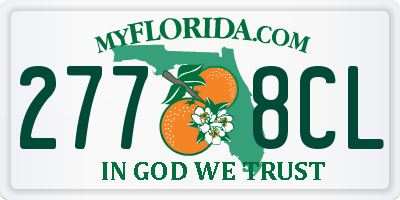 FL license plate 2778CL