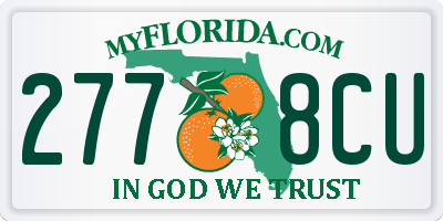 FL license plate 2778CU