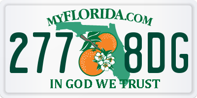 FL license plate 2778DG