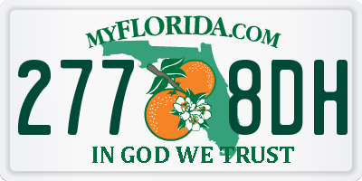 FL license plate 2778DH