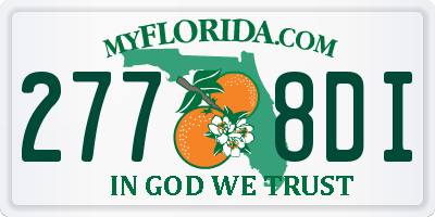 FL license plate 2778DI