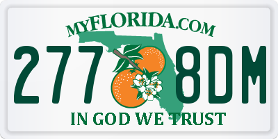 FL license plate 2778DM