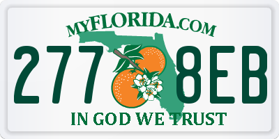 FL license plate 2778EB