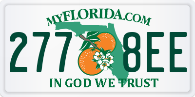 FL license plate 2778EE
