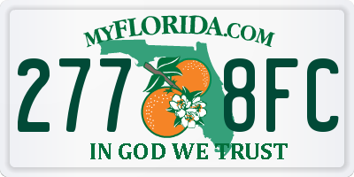 FL license plate 2778FC