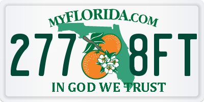 FL license plate 2778FT