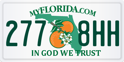 FL license plate 2778HH