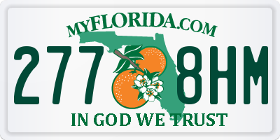 FL license plate 2778HM