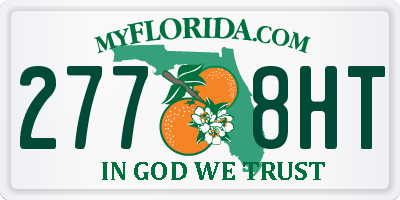 FL license plate 2778HT