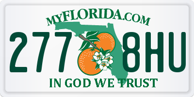 FL license plate 2778HU