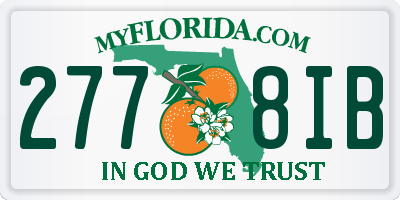 FL license plate 2778IB