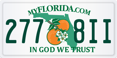 FL license plate 2778II